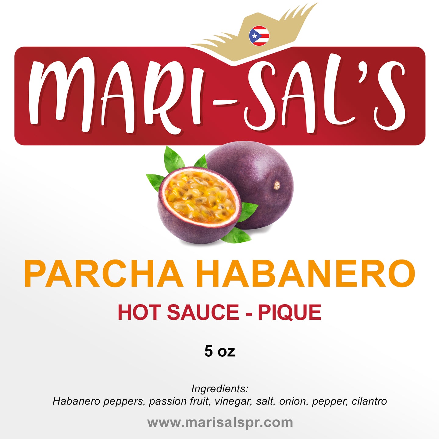 Mari-Sal's Hot Sauce - Parcha Habanero